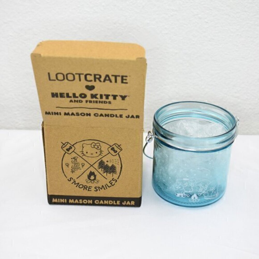 Lootcrate x Hello Kitty S'more Smiles Mini Mason Candle Jar New in Package - Picture 3 of 5
